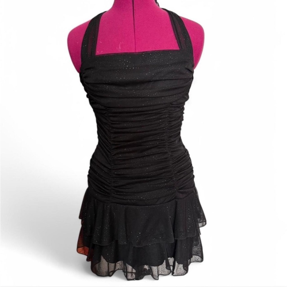 Early 2000 Prom Formal Glitter  Dress